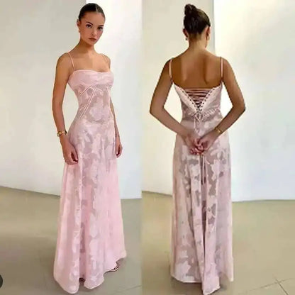 Women's Elegant Spaghetti Strap Formal Dress