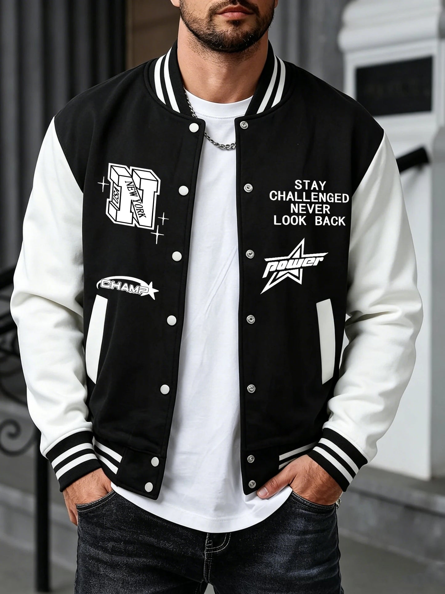Jacket College Champion Black