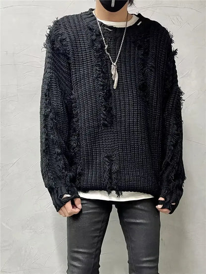 Vintage Ripped Oversized Sweater