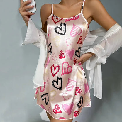 Twinkle Star Satin Nightgown