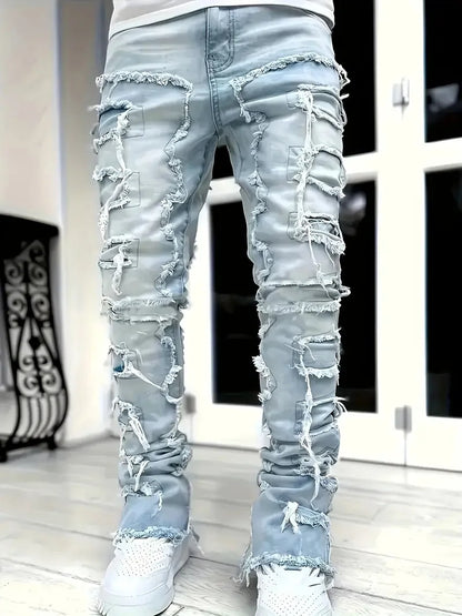 Jeans White Storm Destroyed