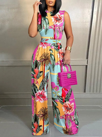 Royal Elegance Printed Jumpsuit