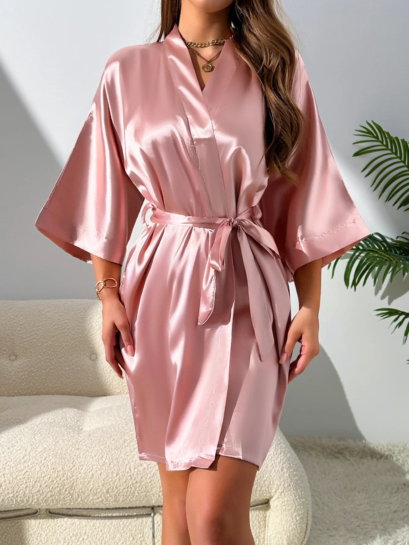Elegant Satin Cami Shorts Pajama Set