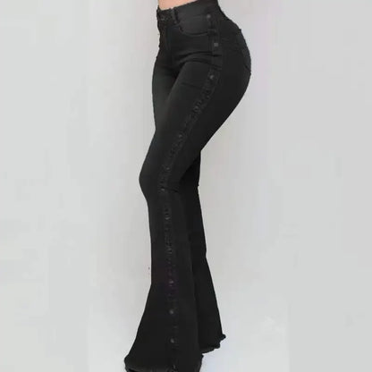 Sky Blue Bell Bottom Jeans