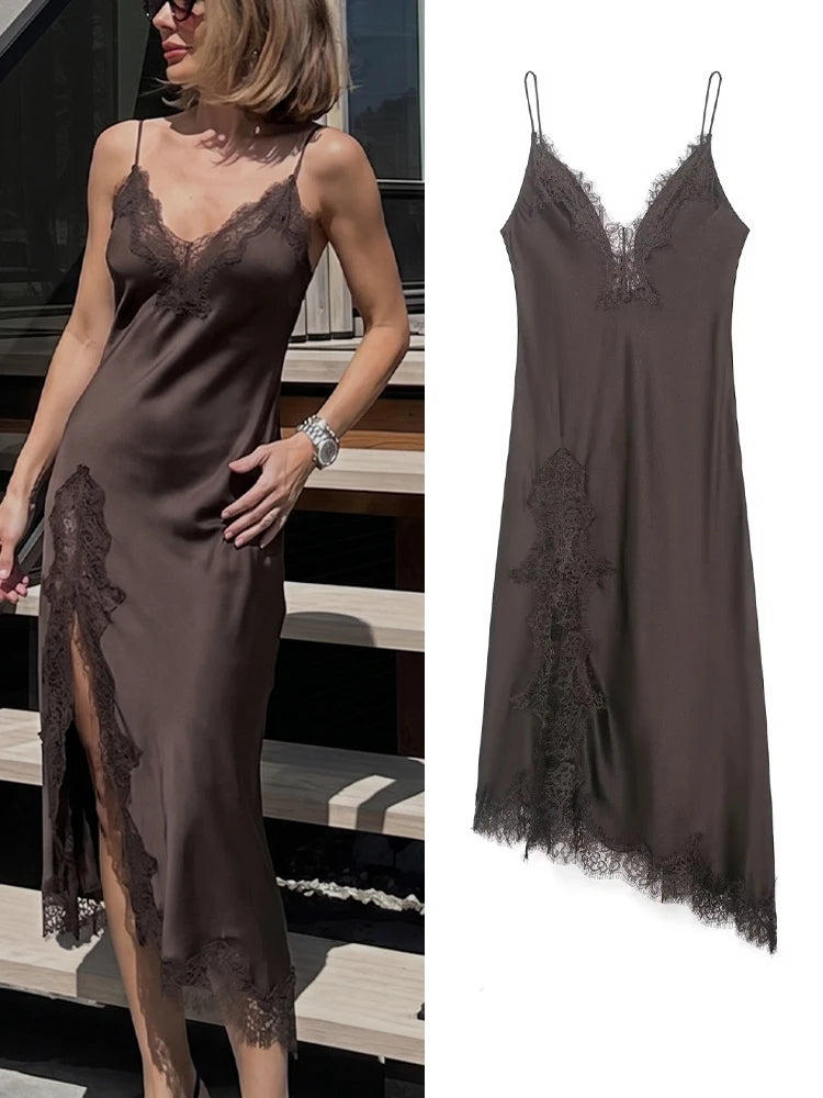 Elegant Satin Cami Dress