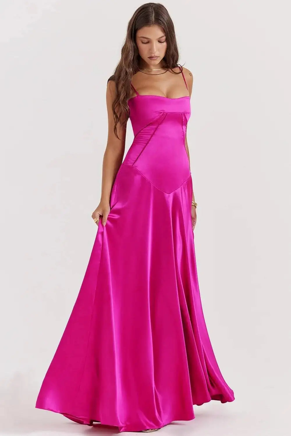 Women's Elegant Spaghetti Strap Formal Dress