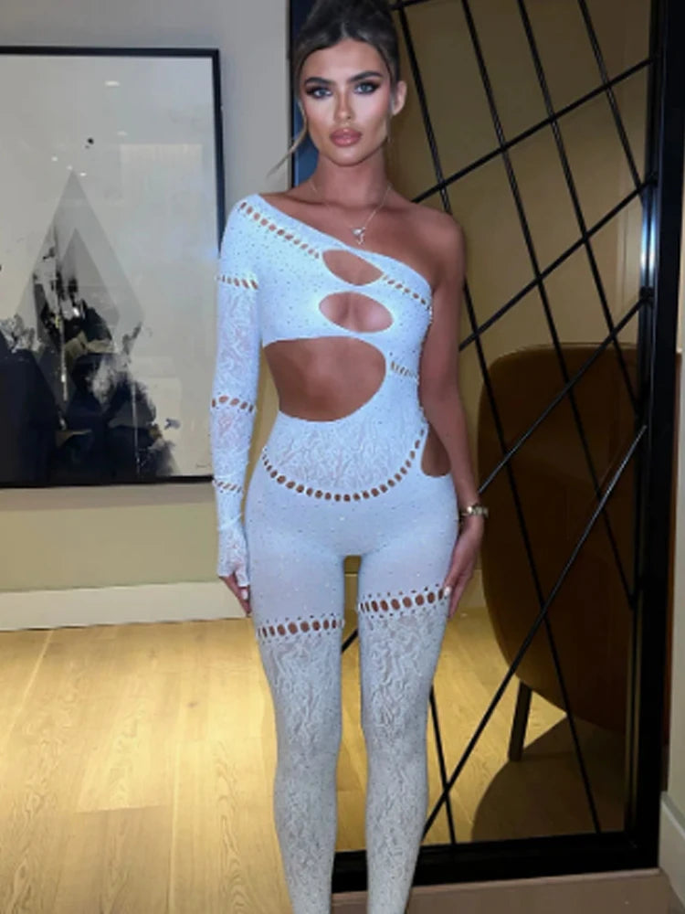 Crystal Cut-Out Jumpsuit