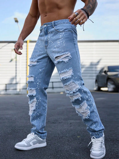Jeans Urban Ripped Sky Blue