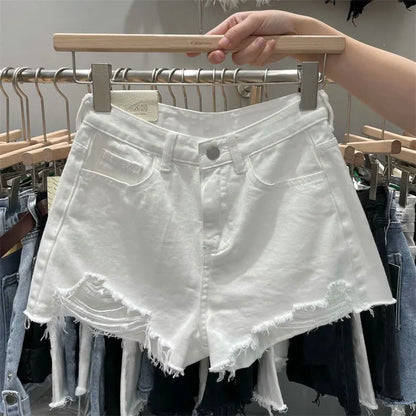 Vintage Ripped Denim Shorts