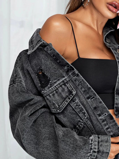 Urban Edge Black Denim Jacket