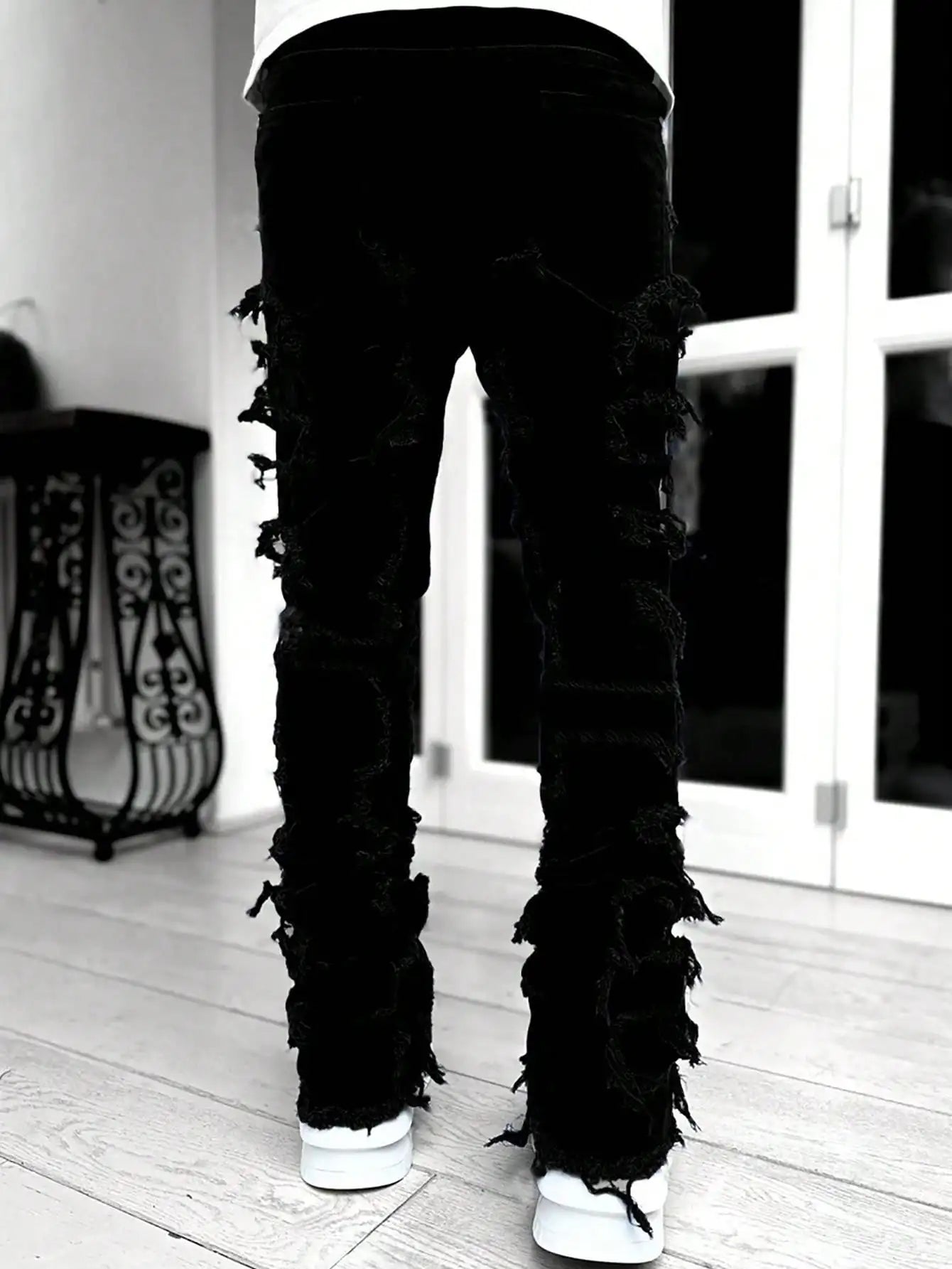 Jeans White Storm Destroyed