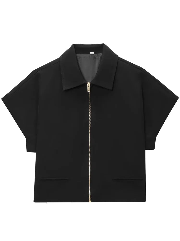 Summer Chic Zip-Up Jacket