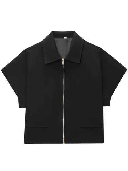 Summer Chic Zip-Up Jacket