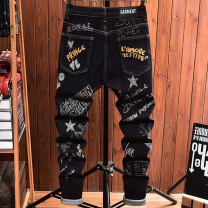 Jeans Street Art Black