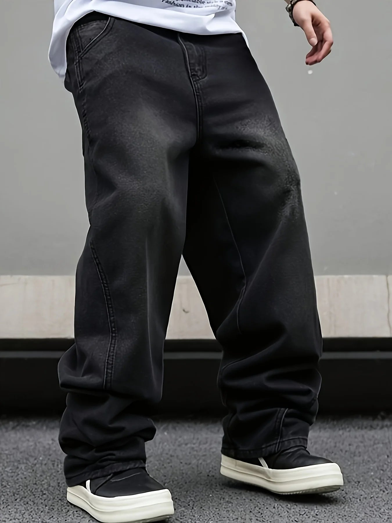 Jeans Oversize Midnight Black