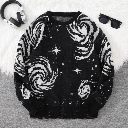 Cosmic Swirl Graphic Sweater