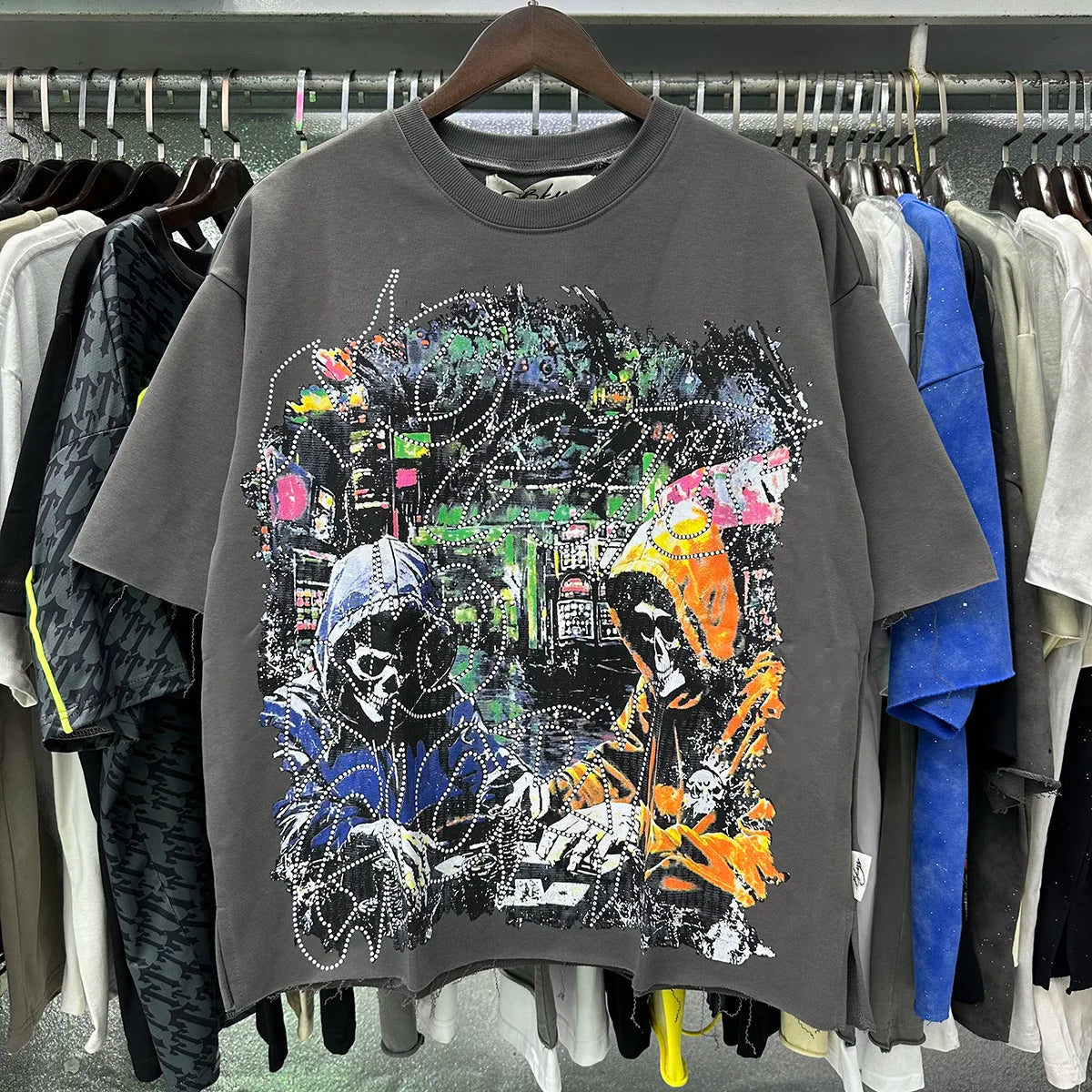Vintage Prisoner Skull Graphic Tee