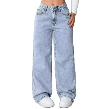 Sky Blue Relaxed Fit Jeans