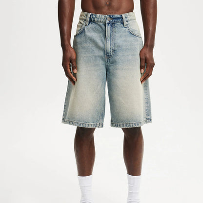 Short Jean Baggy Vintage Blue