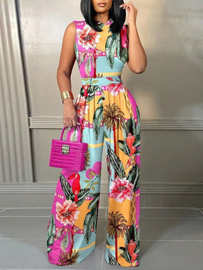 Royal Elegance Printed Jumpsuit