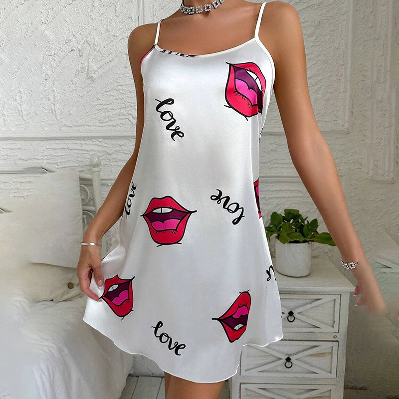 Twinkle Star Satin Nightgown