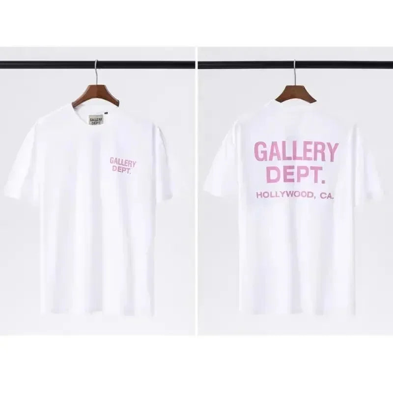 2026 New Hot Fashion Cotton High Quality T-shirt Men's Hip Hop Letter Printed T-shirt Summer Plus Size Top Shirt Street Clothing