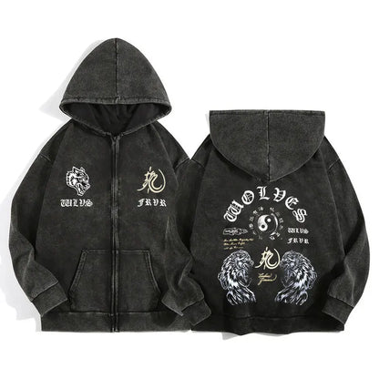 Hoodie Wolf Spirit Vintage