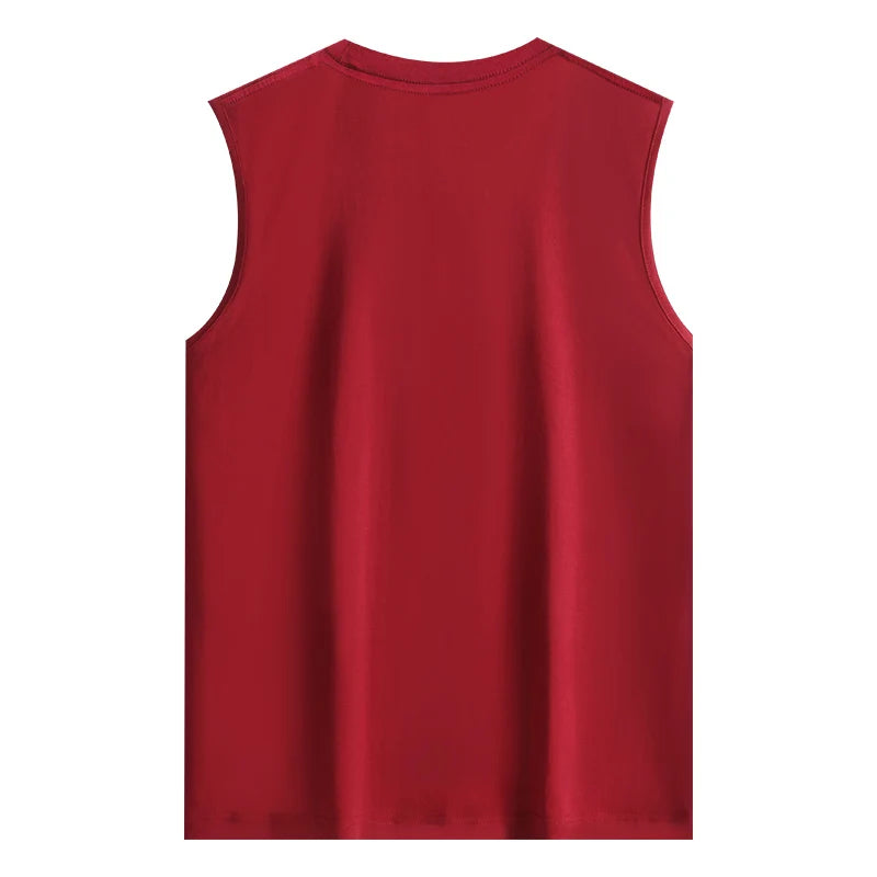 Essential Red Sleeveless T-Shirt