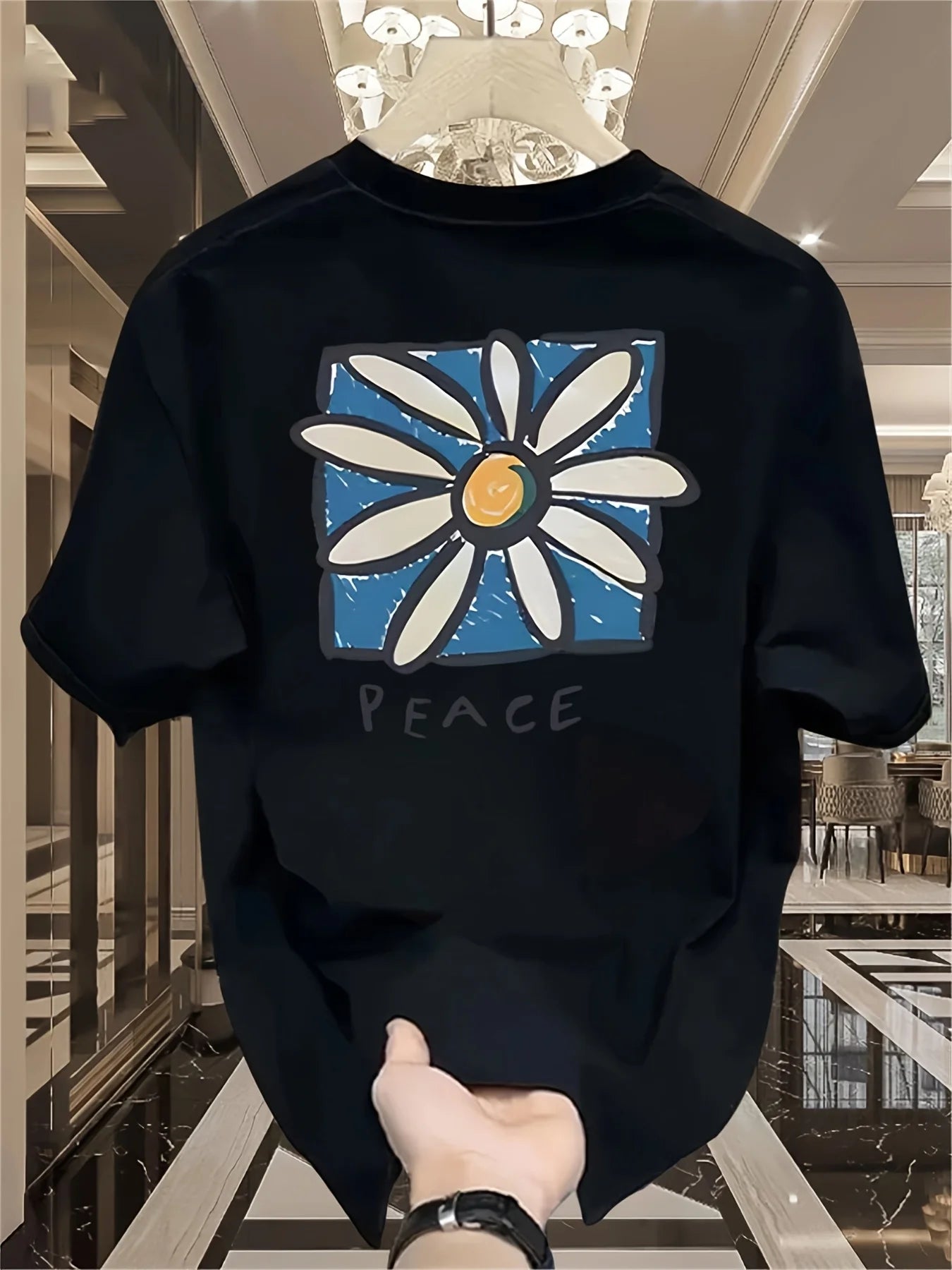 Urban Flower Black Shirt