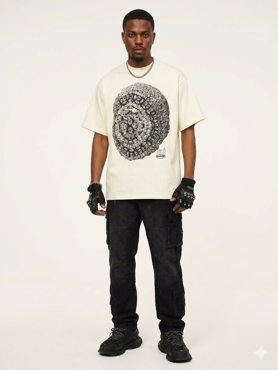 Men's Graphic Round Neck Short Sleeve T-Shirt