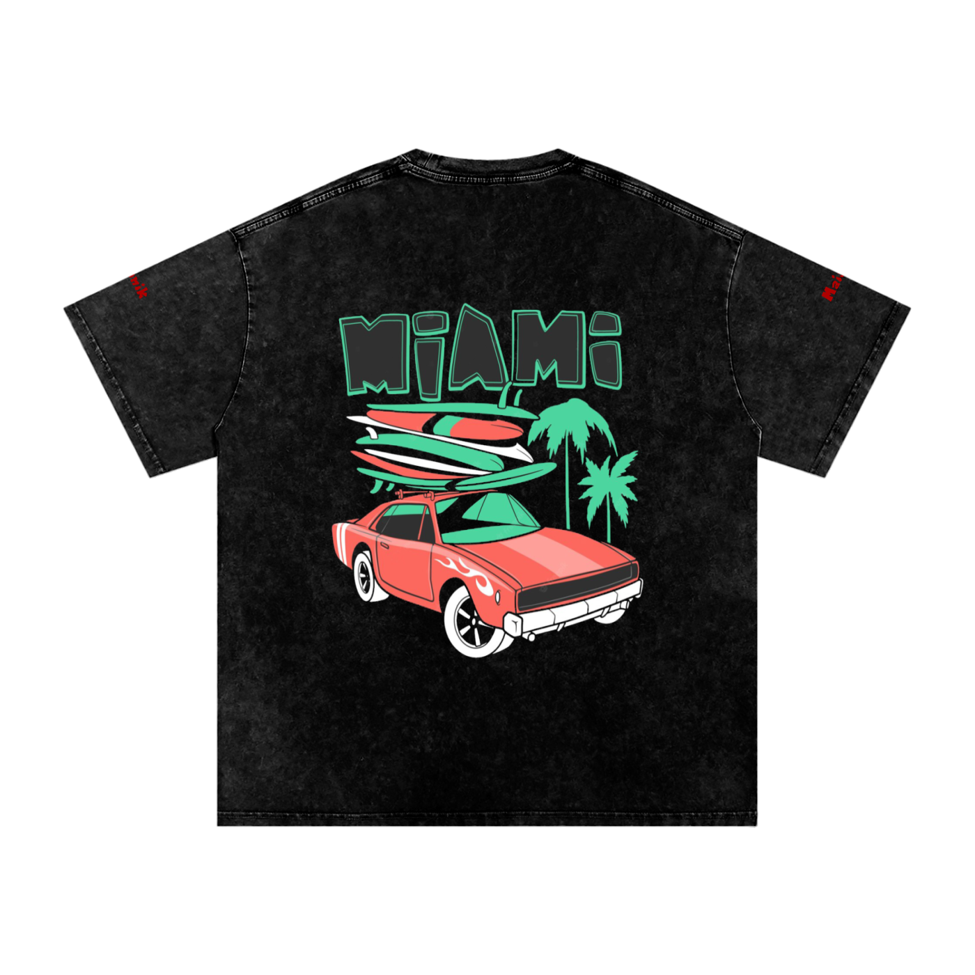 Snow Washed Oversized Cotton T-Shirt